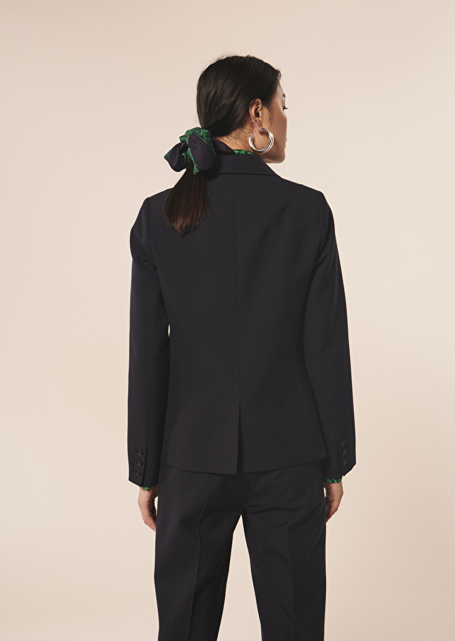 Veste Vannybleu nuit en laine froide