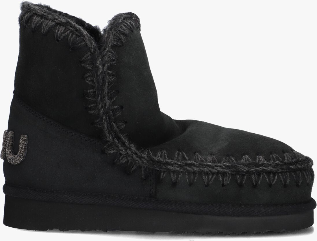 zwarte mou vachtlaarzen eskimo 18 glitter logo