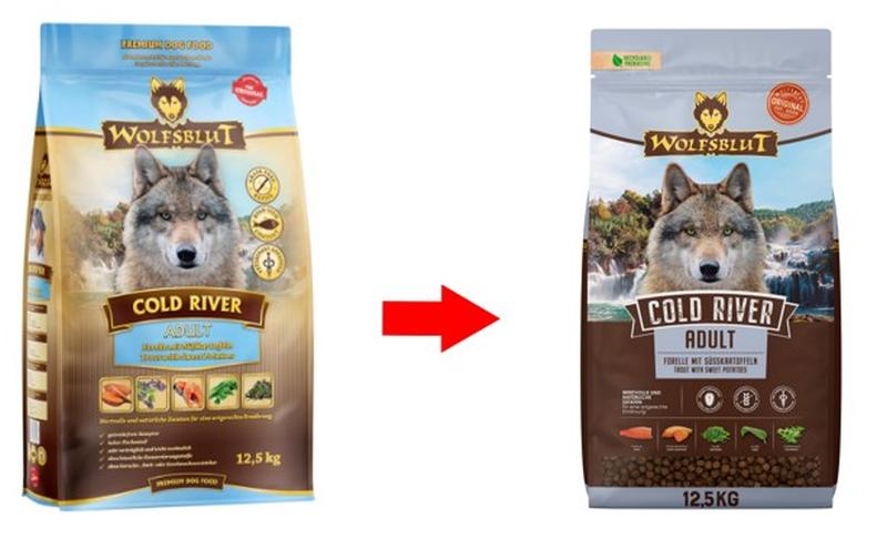 Trockenfutter Dog Cold River Adult, 12.5 kgMit Forelle und Süsskartoffel