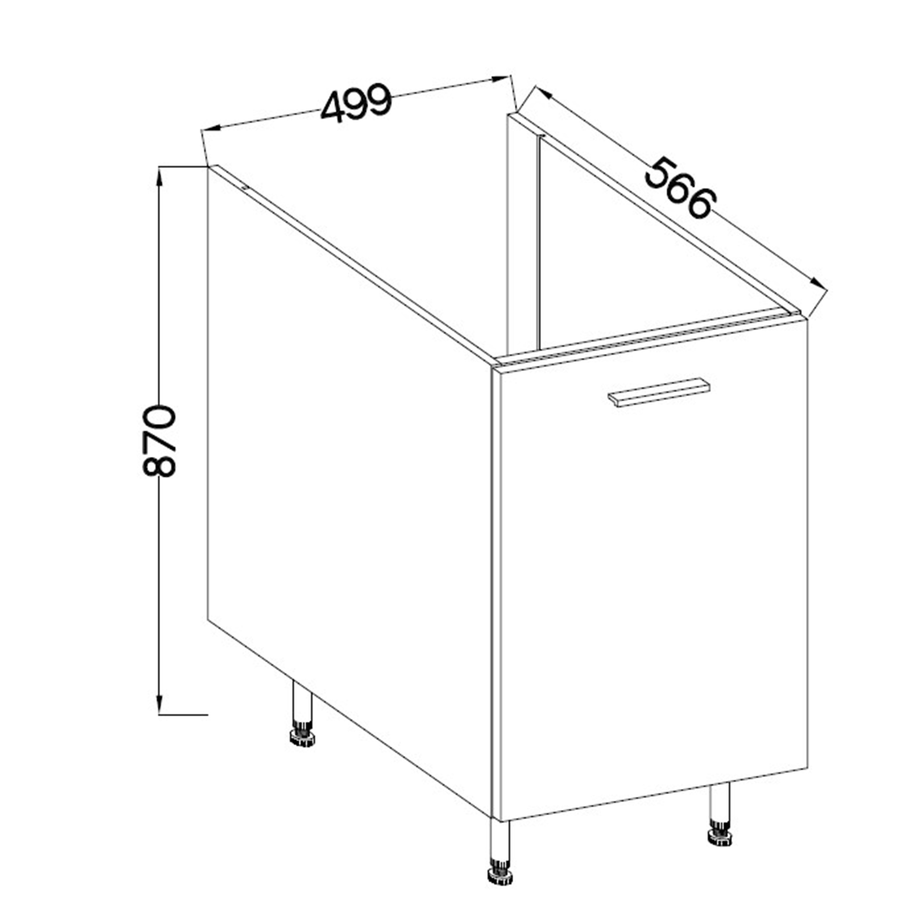 Küchenblock - schwarz matt - Eiche Artisan - mit E-Geräten - 280 cm