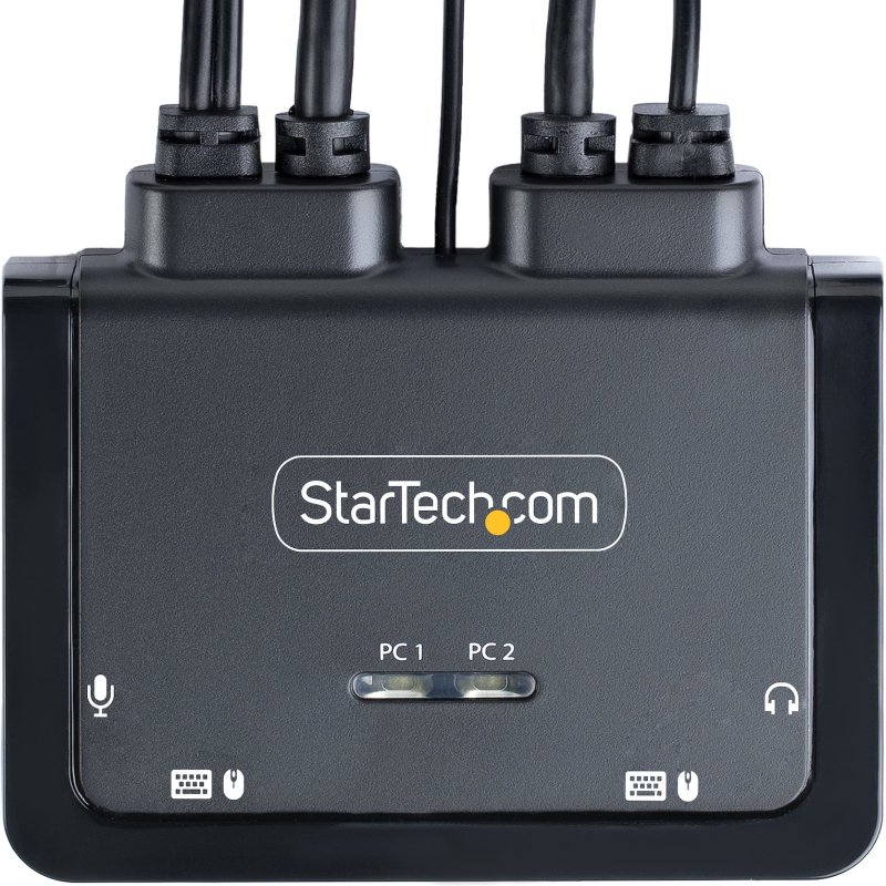 StarTech.com C2-D46-UAC-CBL-KVM commutateur écran, clavier et souris Noir