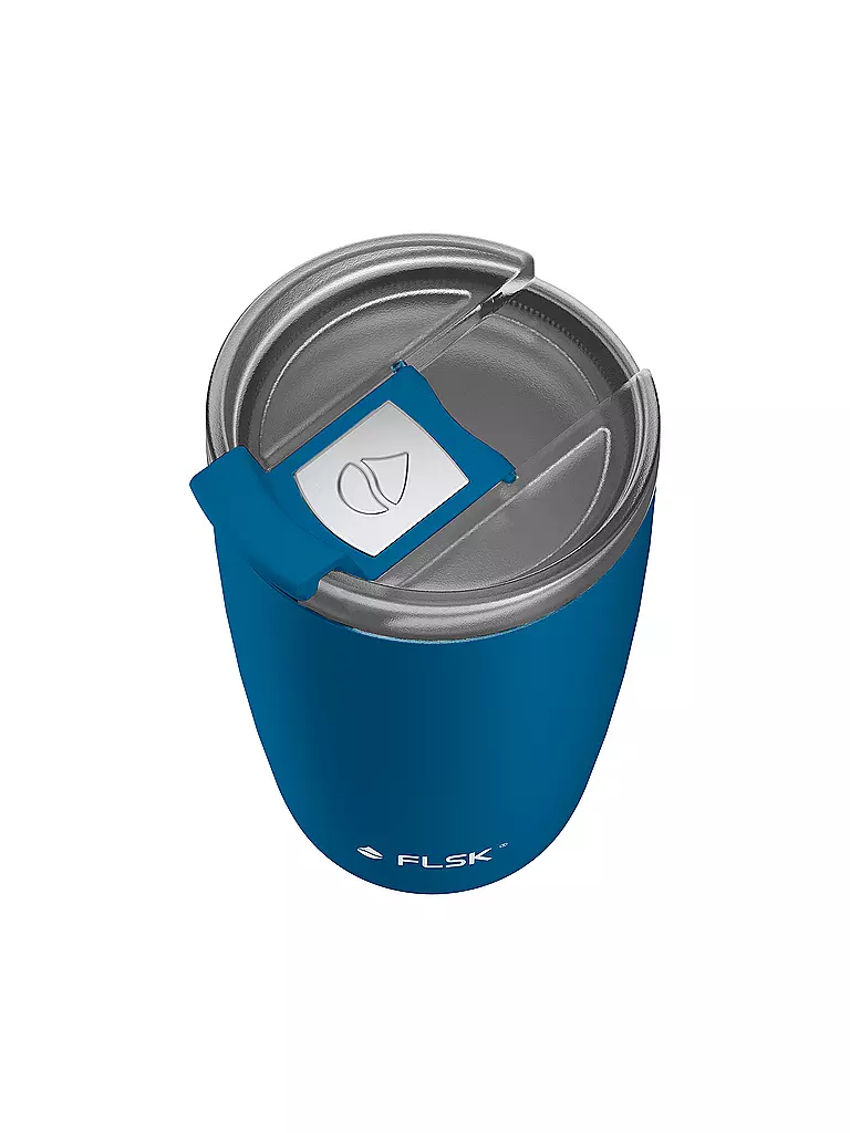 FLSK Isolierbecher - Thermosbecher CUP Coffee to go-Becher 0,35l Ocean blau