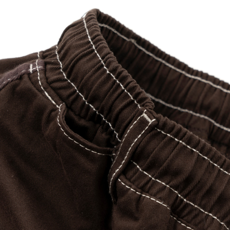 Couture lâche pour pantalon - Chocolat