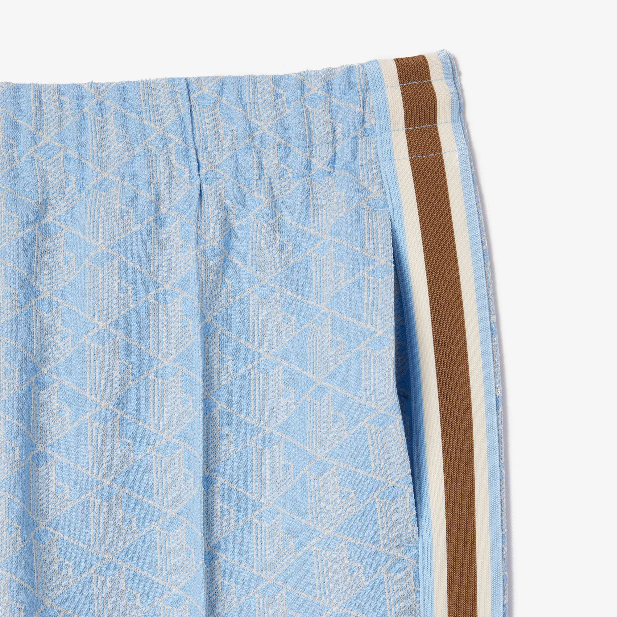 Pantalon de survêtement femme Lacoste imprimé monogramme Pantalons de survêtement - Bleu - Lacoste - Femme