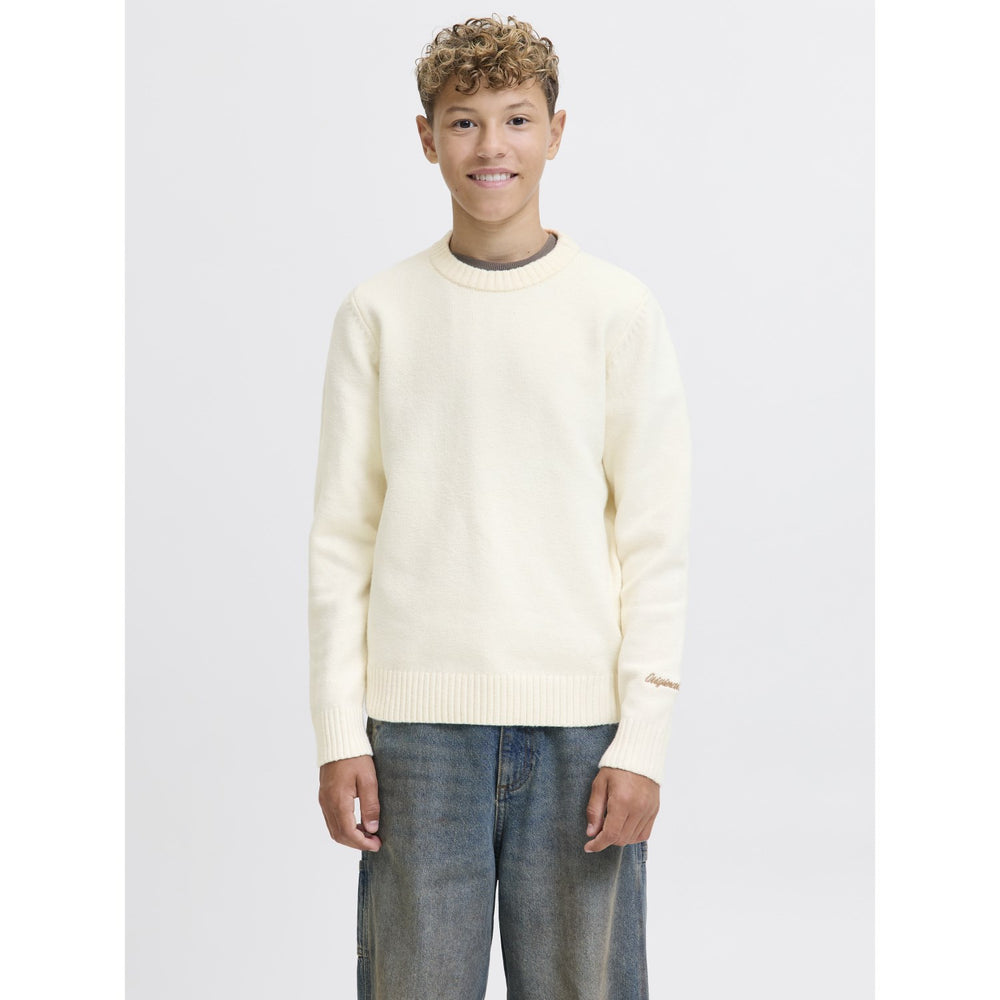 Køb Jack & Jones Junior Sea Salt Jornorrebro Strik Crew Neck Ln Jnr