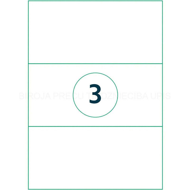 Etiquette universelle, 210 x 99 mm, blanc