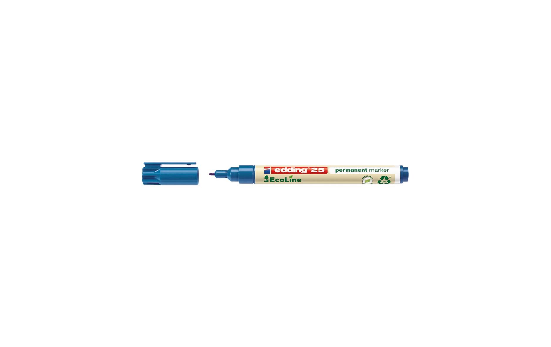 Permanent-Marker 25 EcoLine BlauPermanentmarker zum feinen Markieren und Beschriften