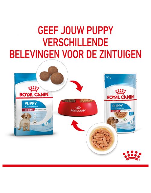 Royal Canin Medium Natvoer - Puppy-Hondenvoer - 140 g