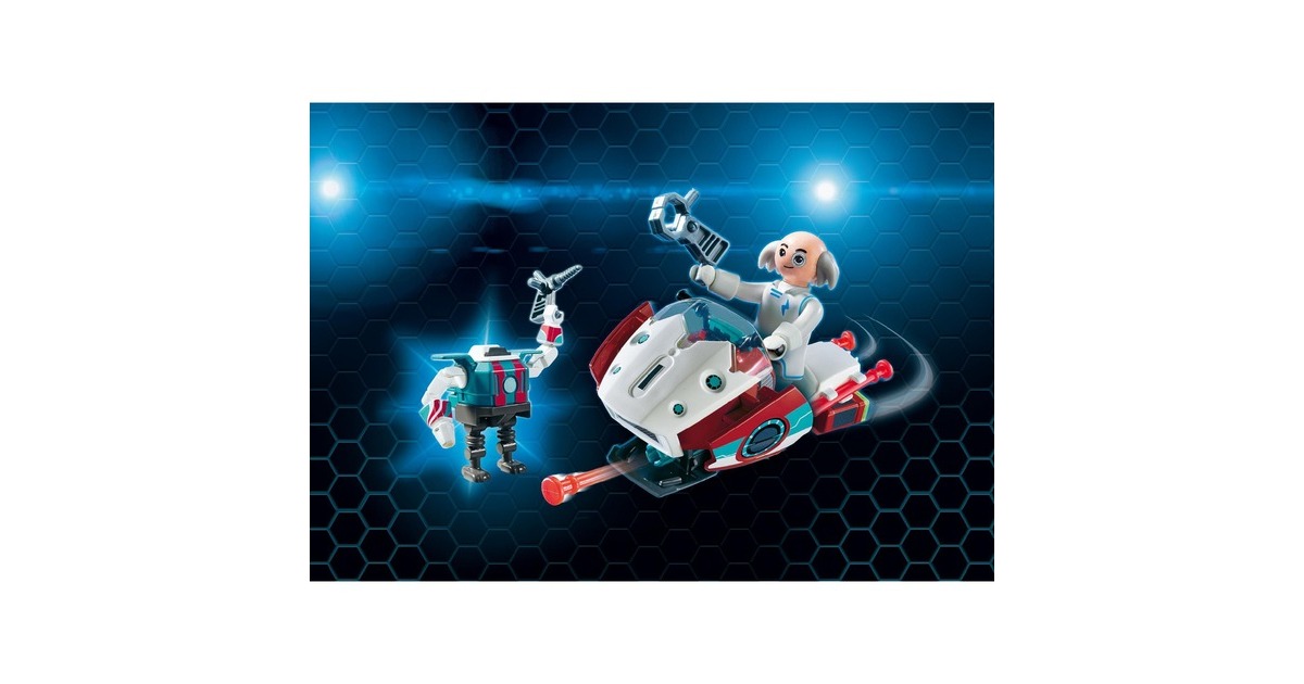 PLAYMOBILSuper 4 - Skyjet met Dr. X & robot Constructiespeelgoed  (9003)