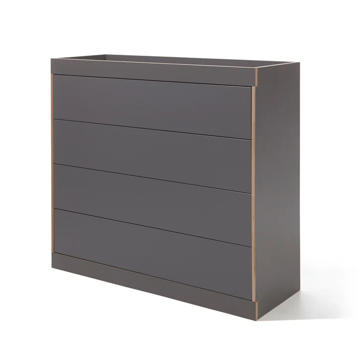 Müller Small Living - Flai Kommode mit Schubkästen, anthrazit