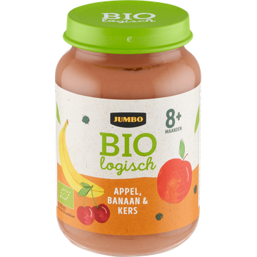 Jumbo Biologisch Babyvoeding Appel, Banaan & Kers 8+ Maanden 190 g