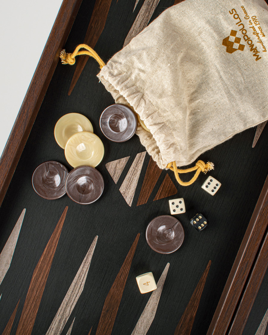 Manopoulos Wooden Creative Minimalistic Backgammon