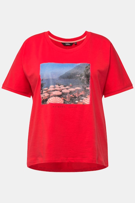 T-Shirt, Fotomotiv, Oversized, Rundhals, Halbarm