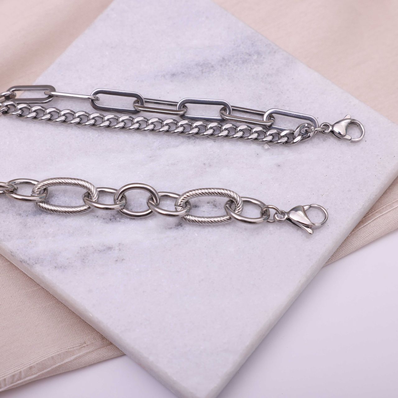 Gerecycled stalen armband Cossette