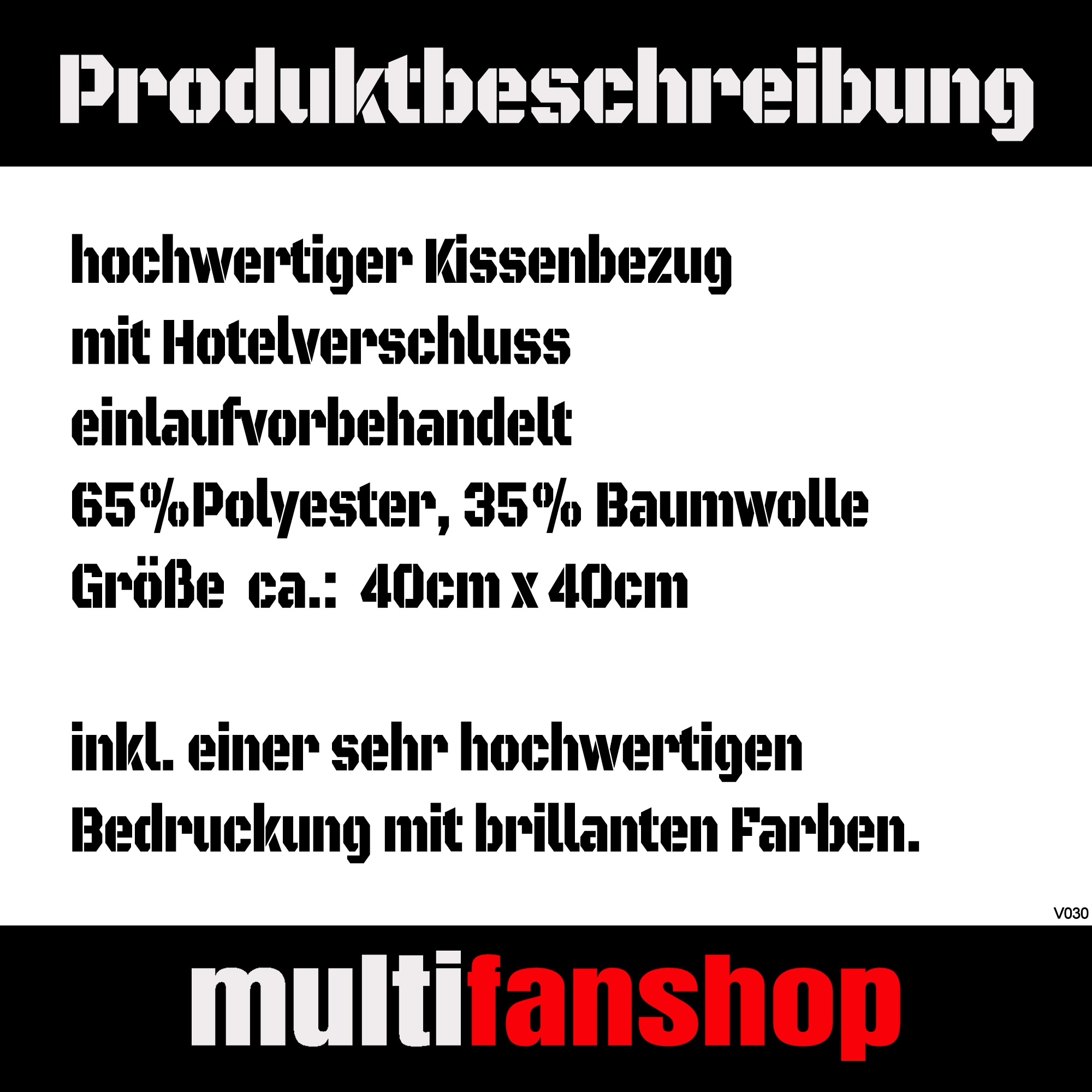 multifanshop® Kissenbezug - Freiburg - Herzschlag - Druck weiß