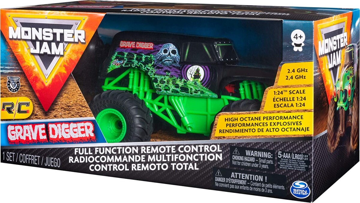 Monster Jam Bil - Grave Digger - Fjernstyret Monster Truck