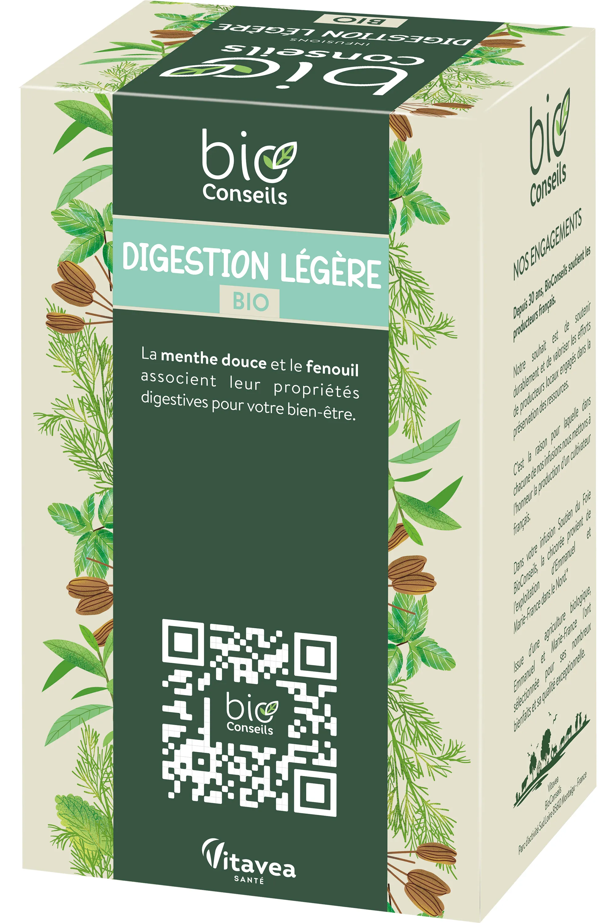 BIO CONSEILS Infusion digestion légère Bio-38 g