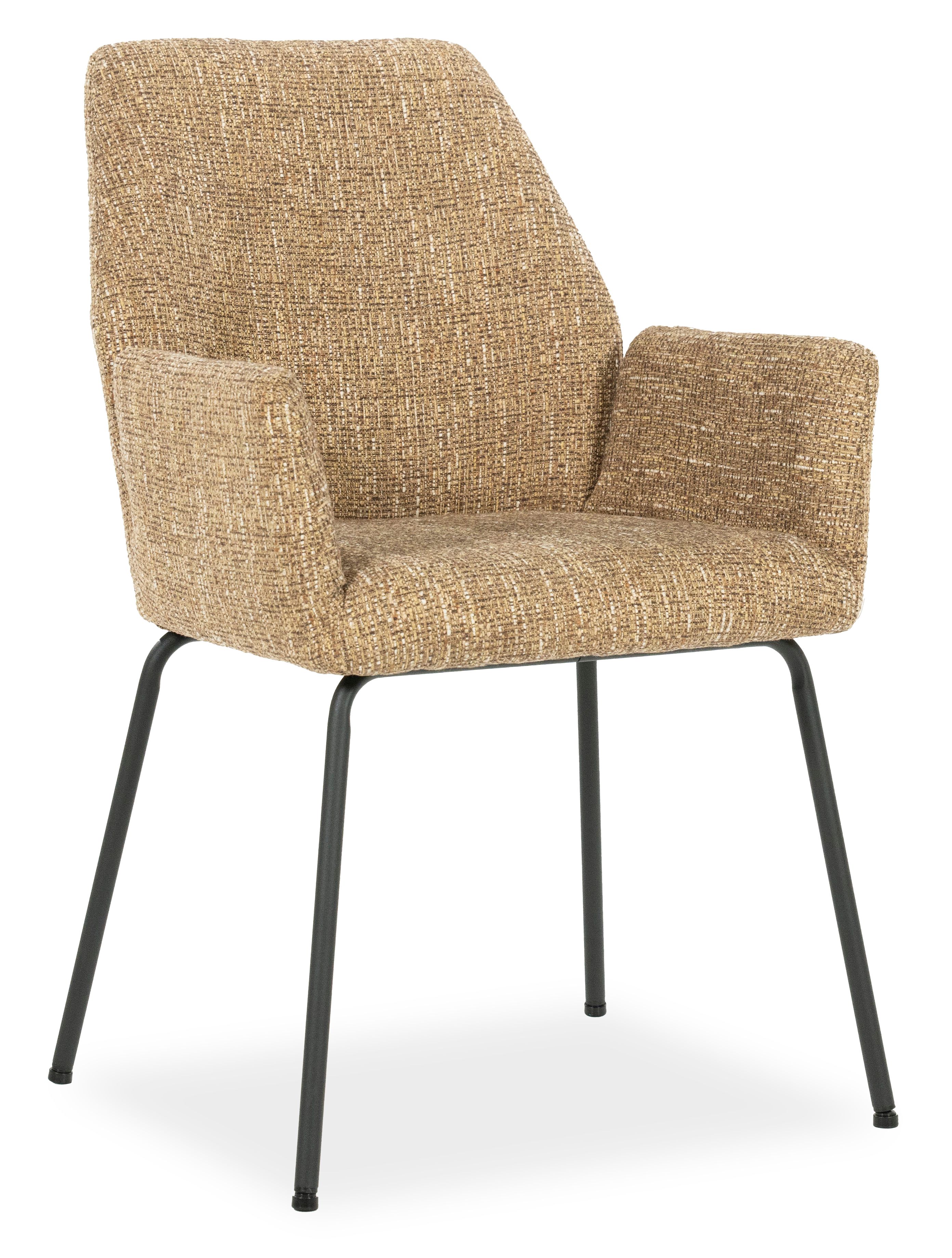 Eetkamerstoel 96338 mosterd Indy B58 x D63 x H89 cm
