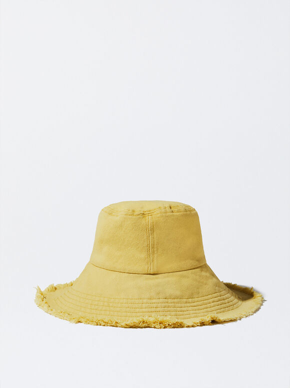 Gorro Bucket Denim - Amarelo