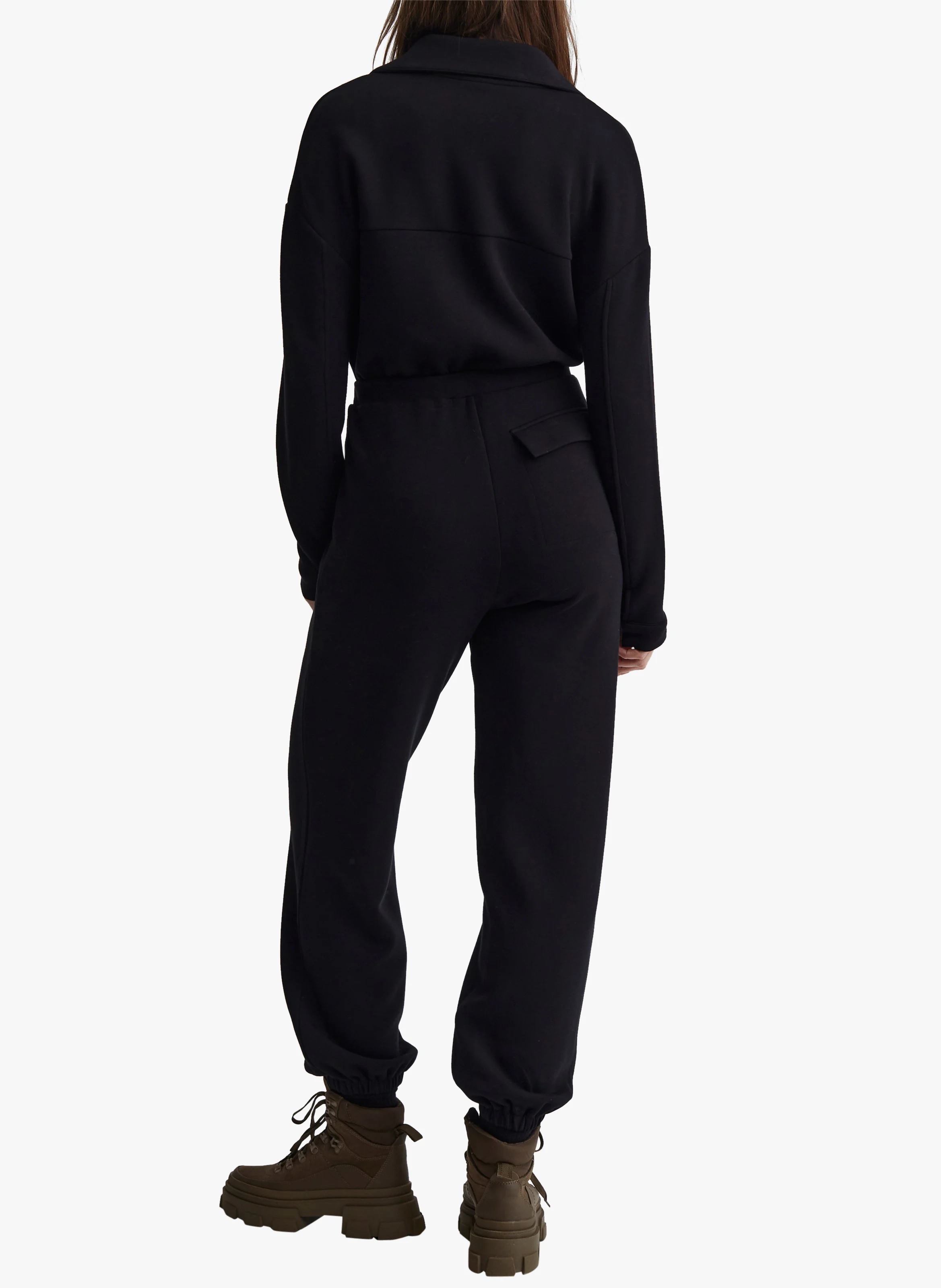 JESSIE - Combinaison col montant| Noir