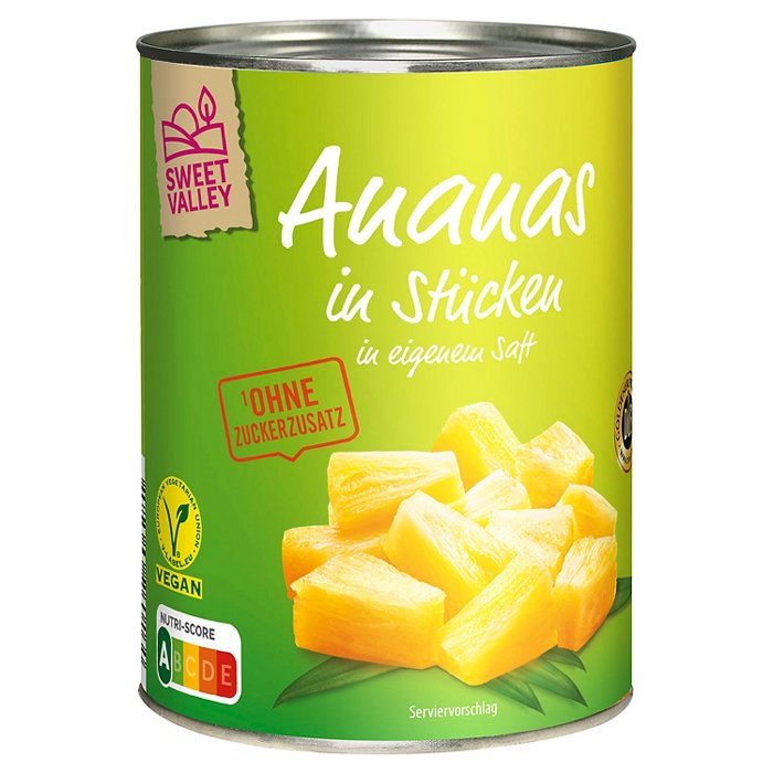 SWEET VALLEY Ananas Stücke 340 g