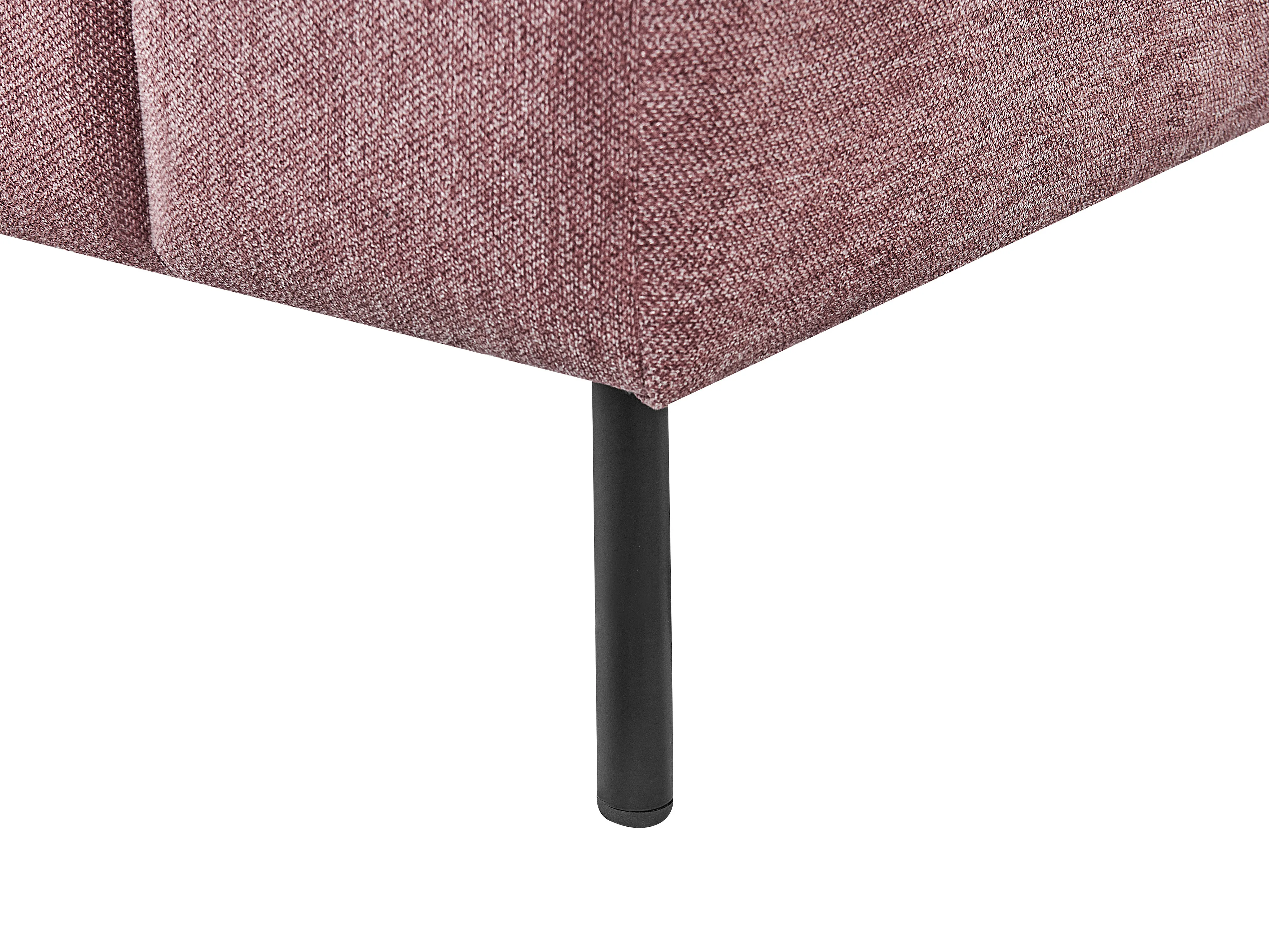 Rechtszijdige chaise longue LANNILS Stof Roze