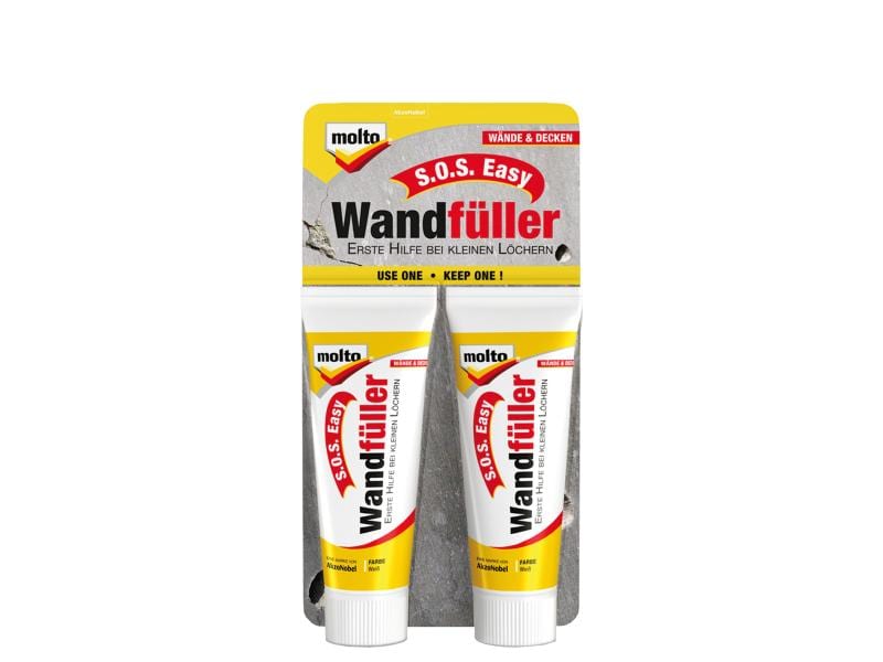Molto Spachtelmasse SOS Easy 2 x 20 ml, Weiss Spachtel, 40 ml