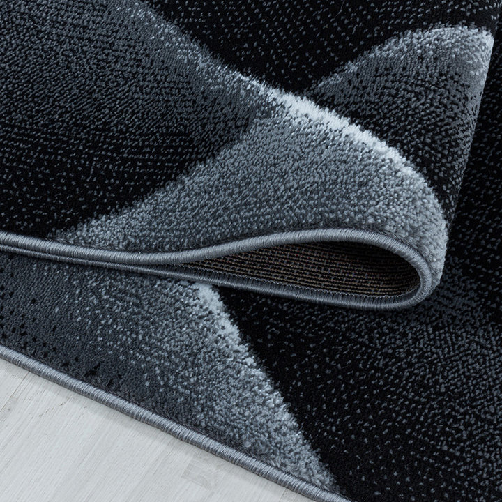 Modern vloerkleed - Streaky Lines Zwart  | Modern design