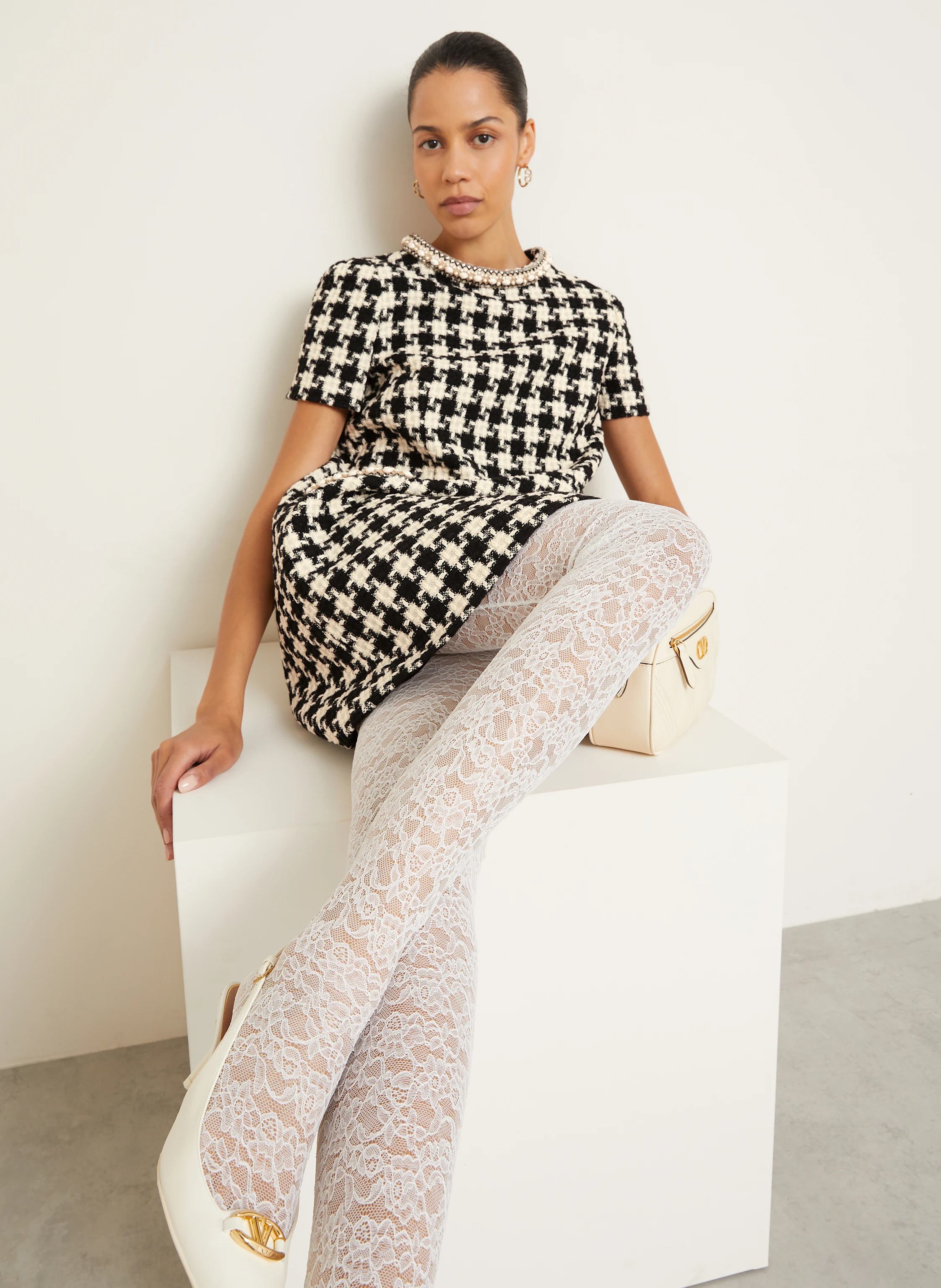 VALENTINO Tweed-Kleid
