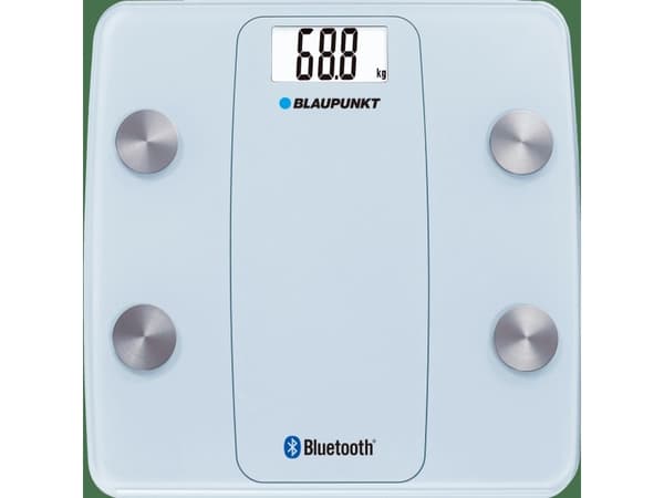 Blaupunkt BSM711BT, Elektronisk personvekt, 180 kg, 100 g, Lyseblå, Rektangel, Føtter