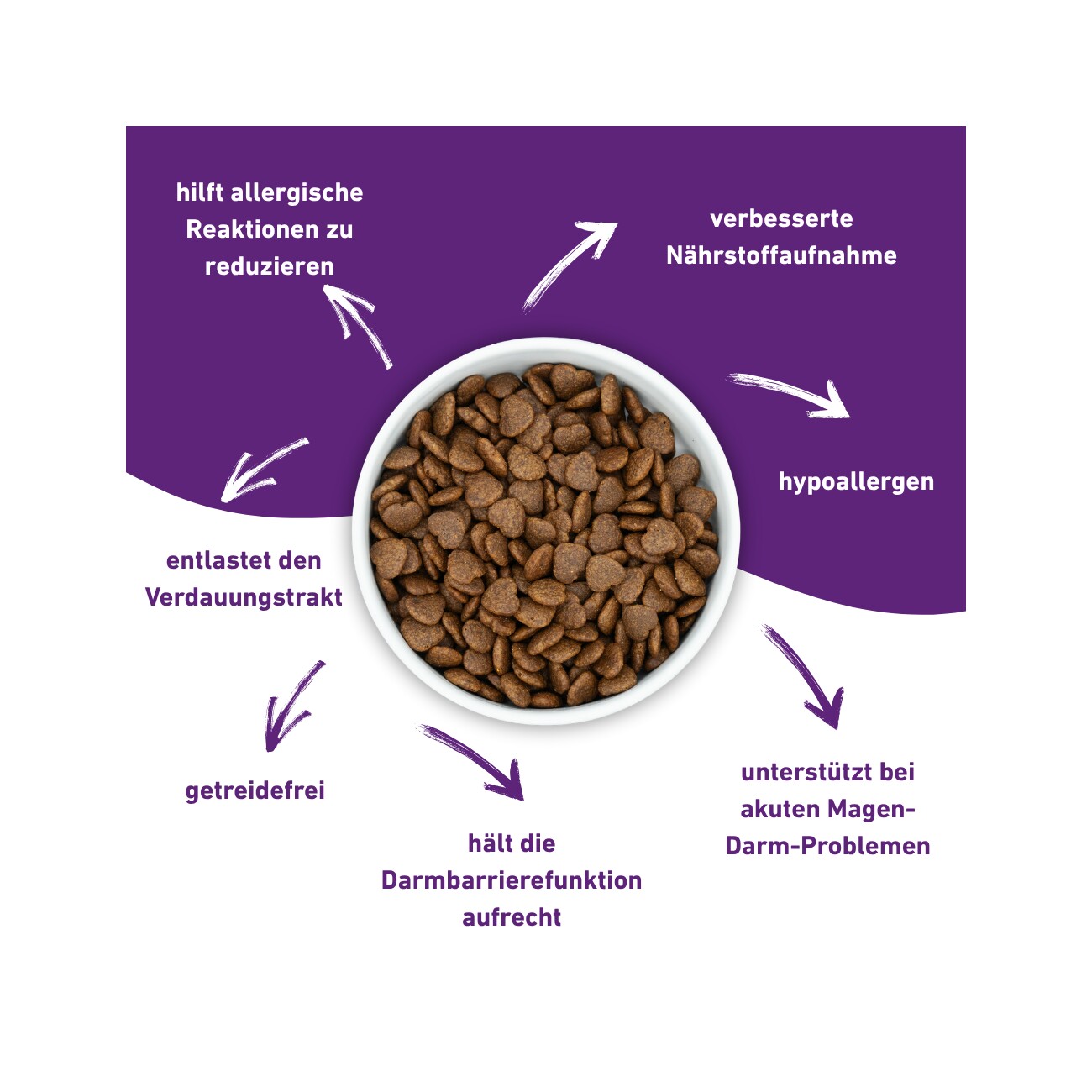 Wildfang VetLine Trockenfutter mit Peptiden für Hunde - Gastrointestinal 100 ml