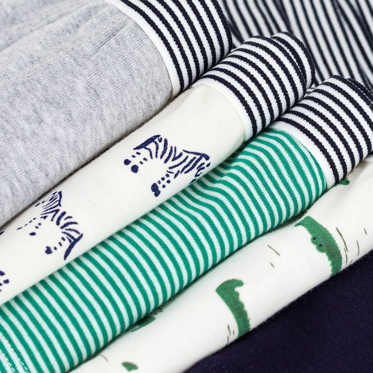 PETIT BATEAU<br>Conjunto de 5 boxers de algodão