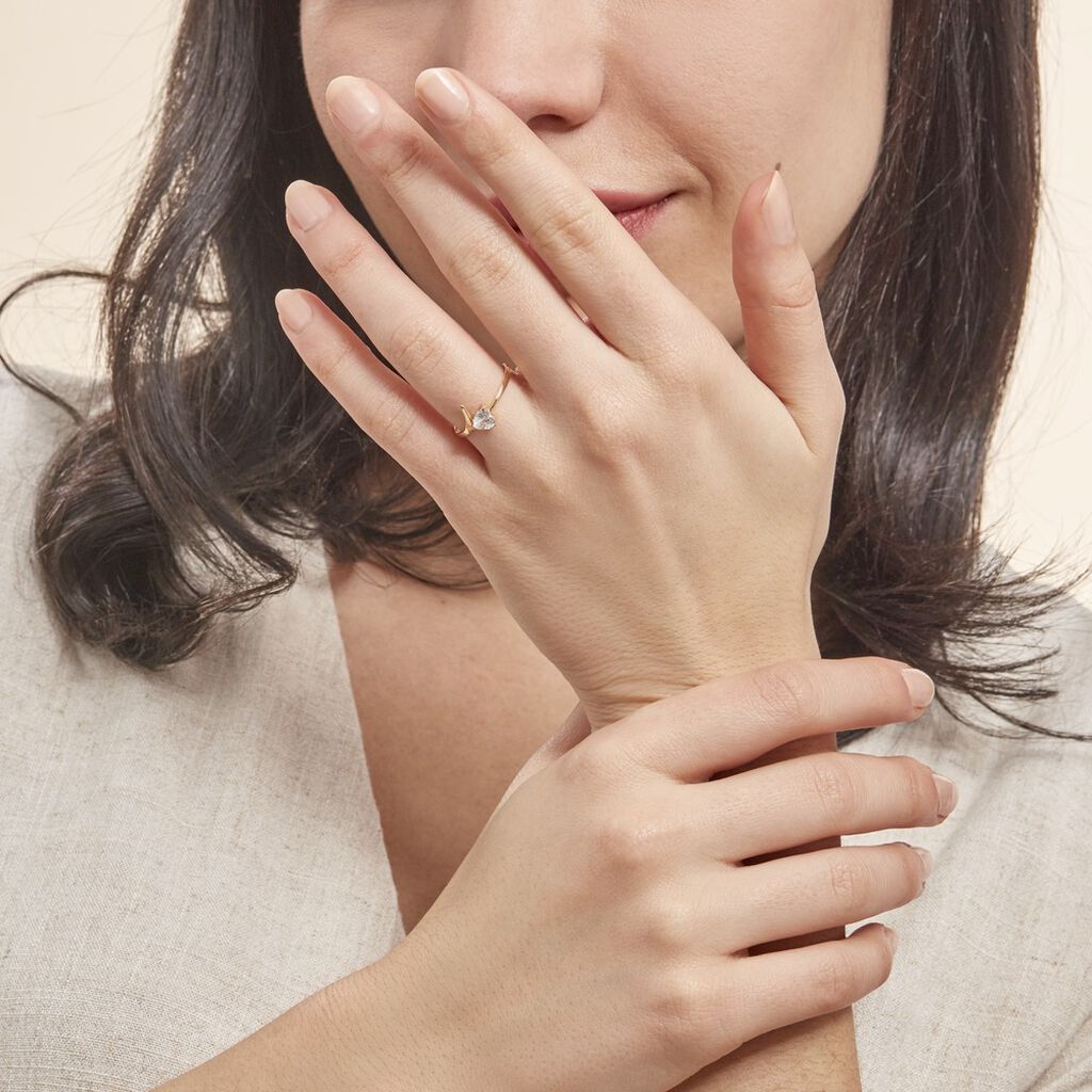 Bague Valeriana Or Jaune Oxyde De Zirconium