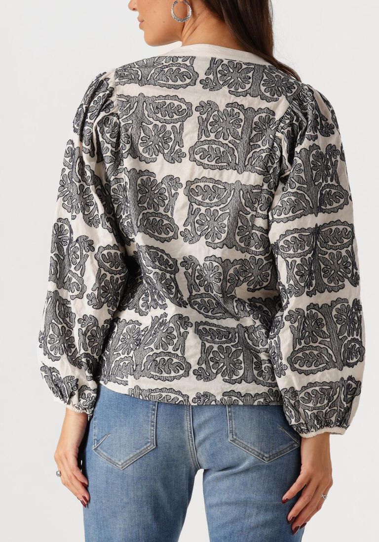 ecru summum blouses longsleeve bouse tile embroidery