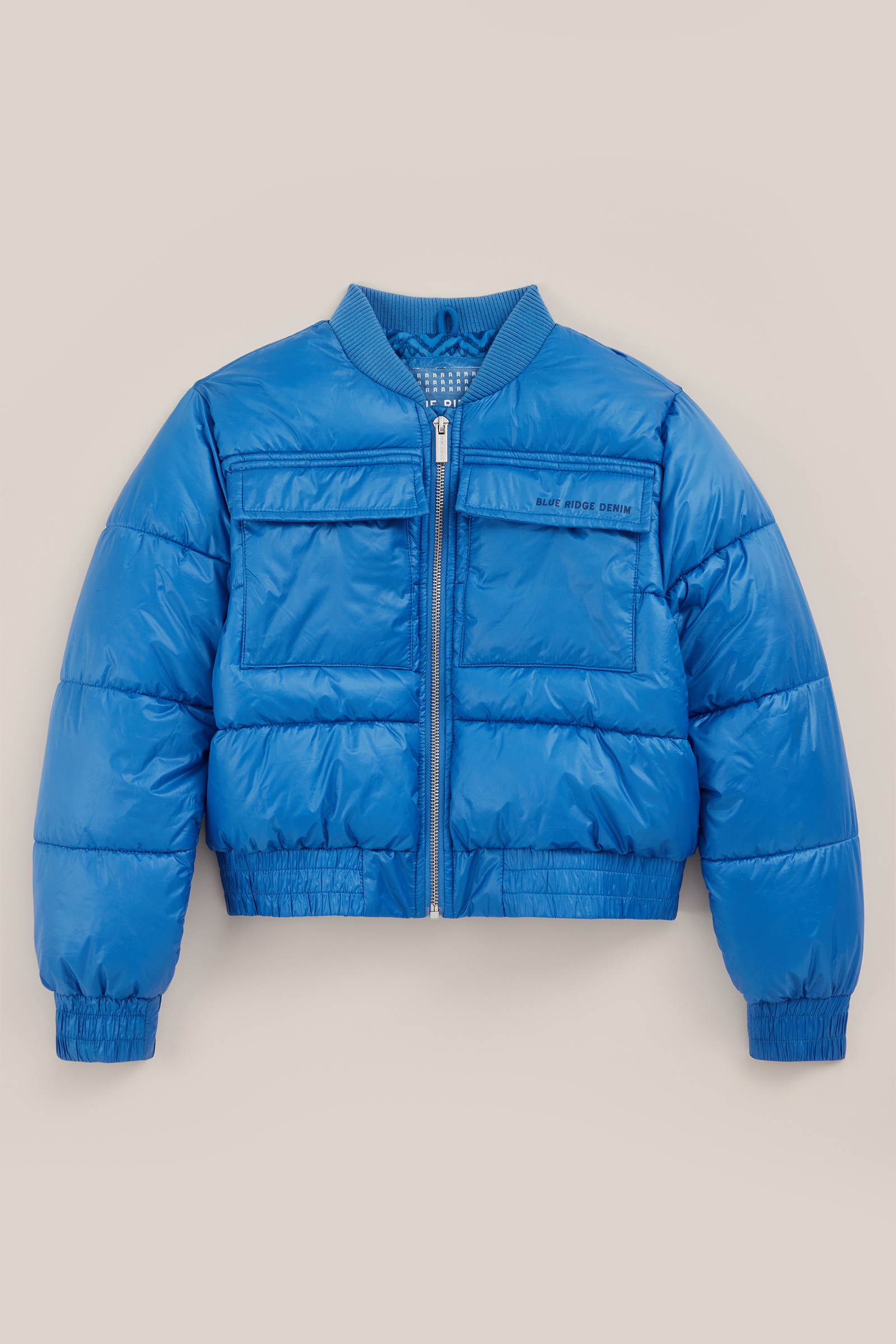 Meisjes gewatteerde bomberjack Blue Ridge Felblauw