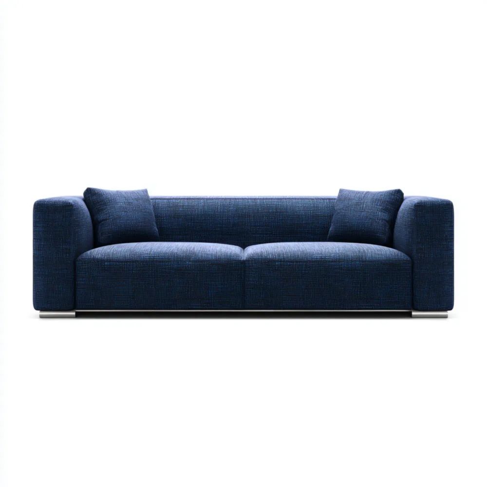 2-Sitzer-Sofa Stoff 210x95x70 cm - Dunkelblau - Moderner Stil