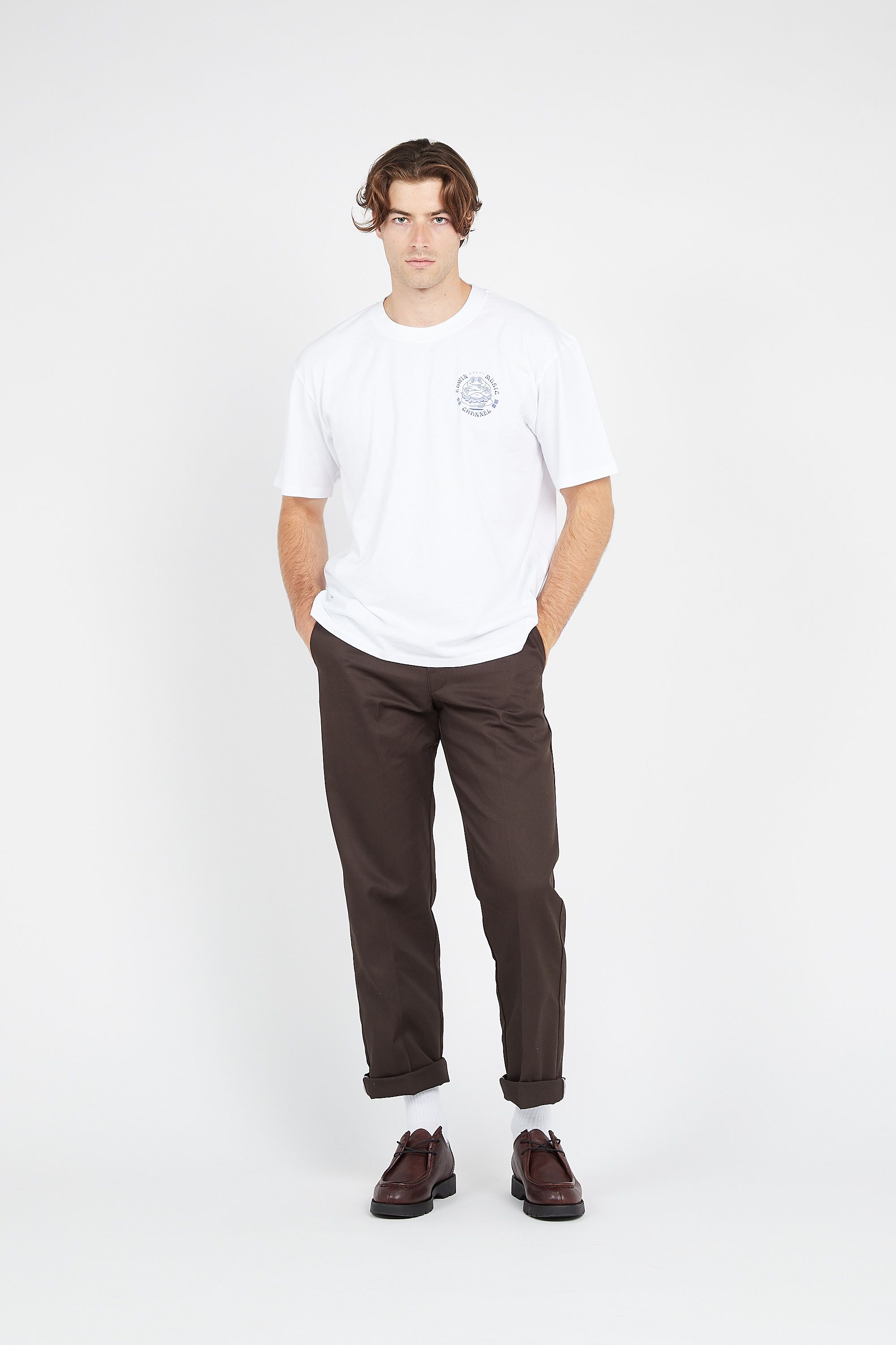 EDWIN T-shirt EDWIN MUSIC Blanc