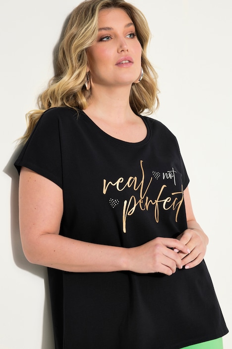 T-Shirt, oversized, Statement-Druck