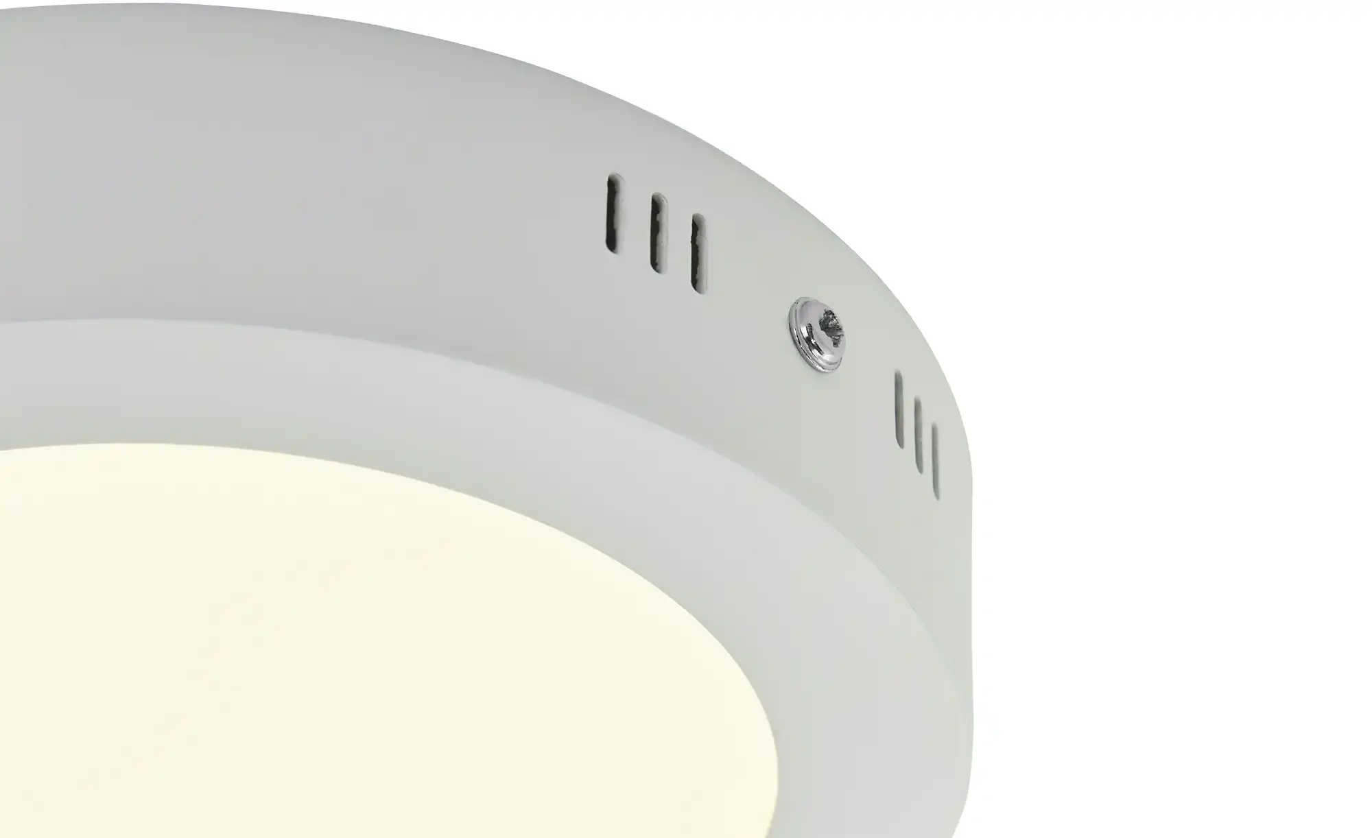 LED-Deckenleuchte, rund, weiß matt