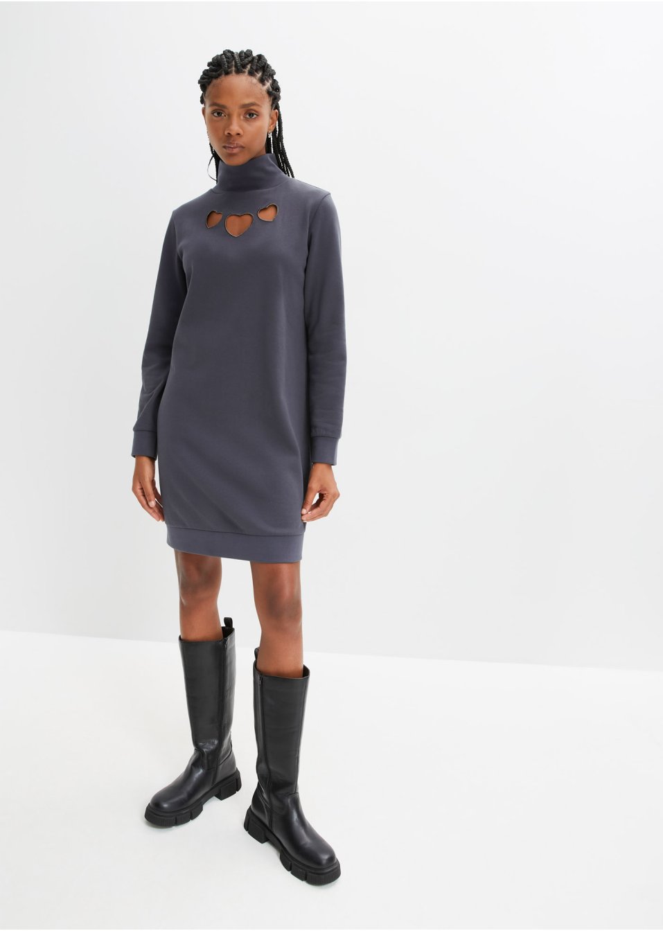 Robe sweat avec découpes