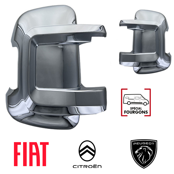 Coques rétros Chrome HTD Fourgon Ducato de 2006 à 2024