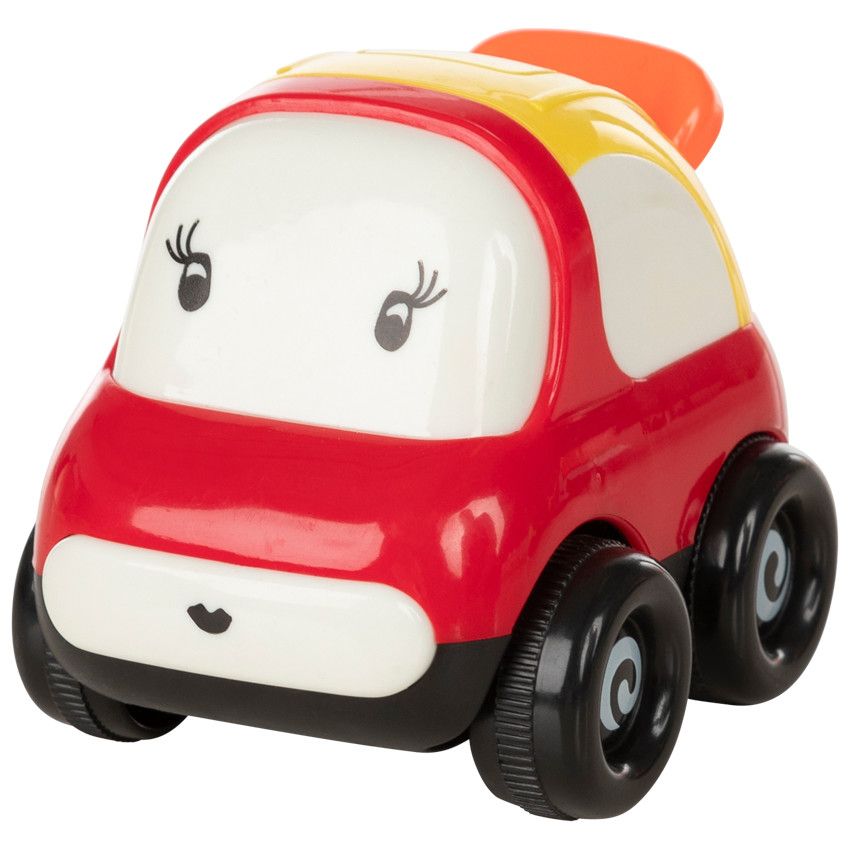 Jouet 1er âge petite voiture Vroumpiz - Rouge - Ecru