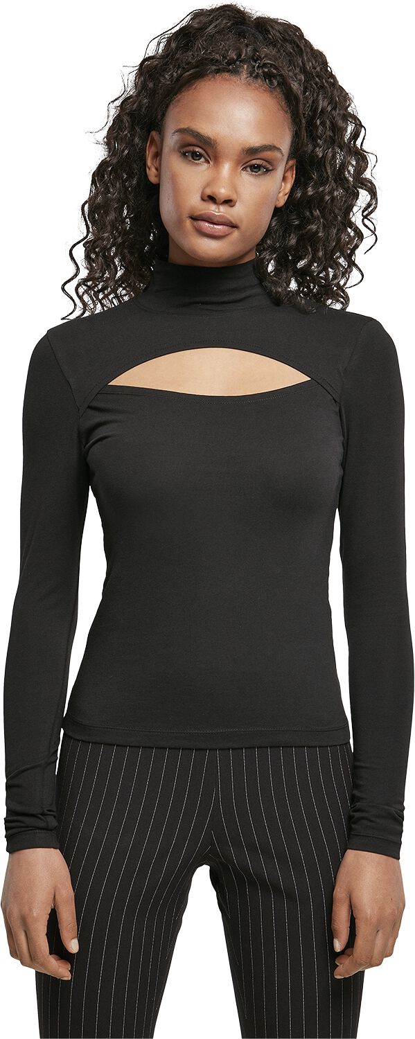 Col Roulé Découpé Manches Longues | Urban Classics T-shirt manches longues