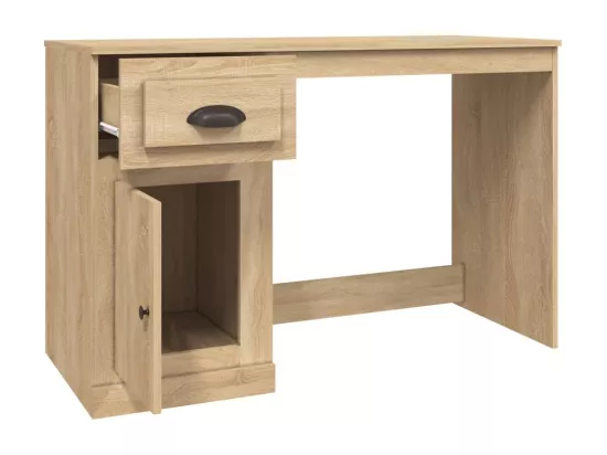 Bureau avec tiroir chêne sonoma 115x50x75 cm bois d'ingénierie