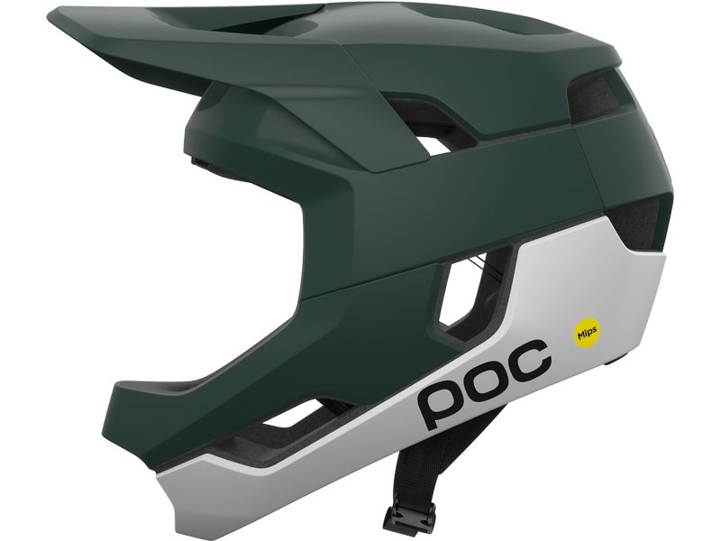 POC Helm Otocon Race MIPS Grün Matt/Weiss Matt, M Fahrradhelm