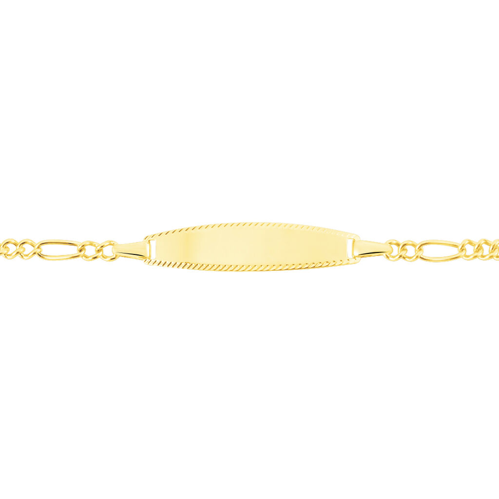 Bracelet Identité Or Jaune
