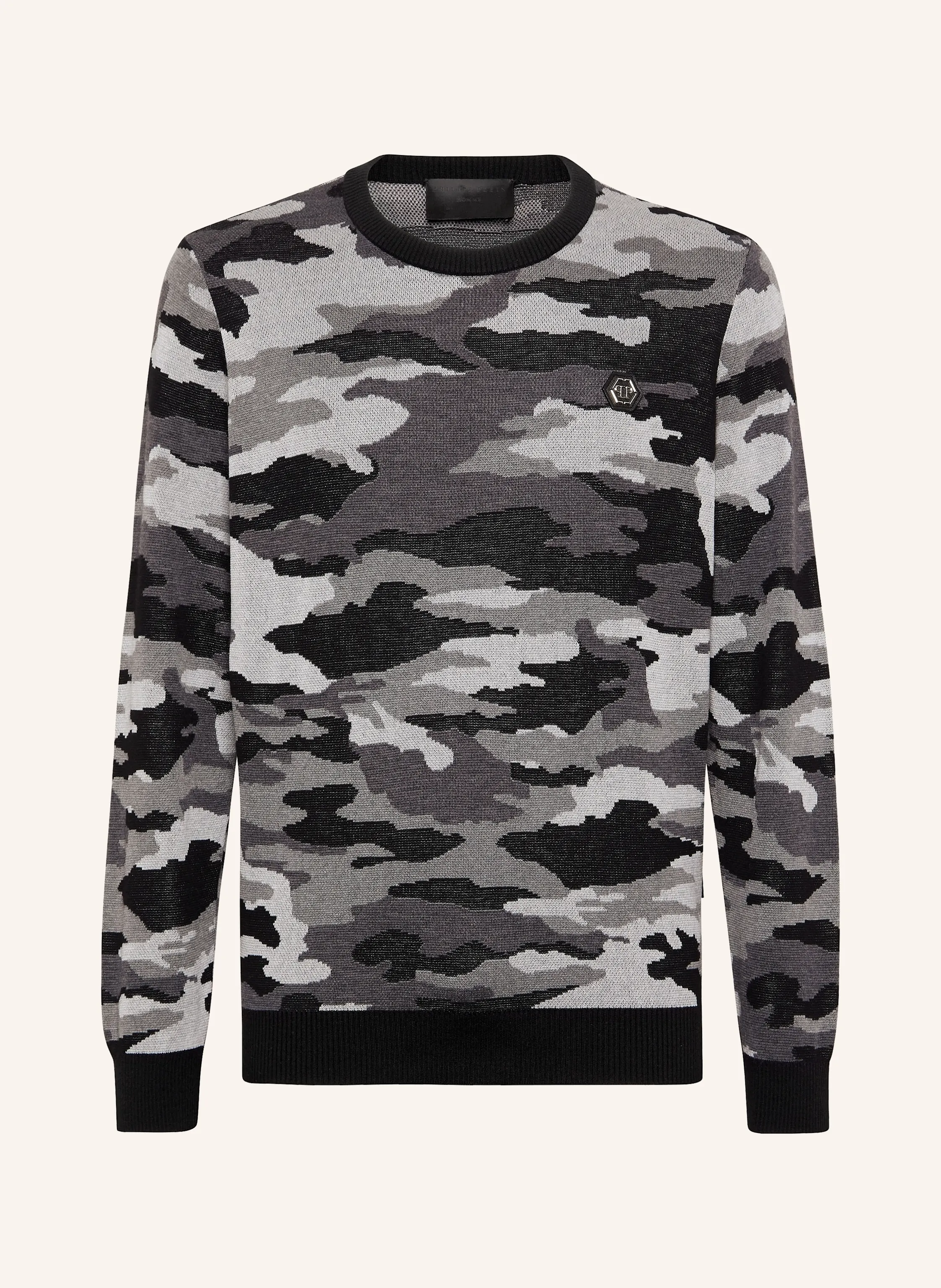 PHILIPP PLEIN PHILIPP PLEIN Rundhalspullover CAMOUFLAGE