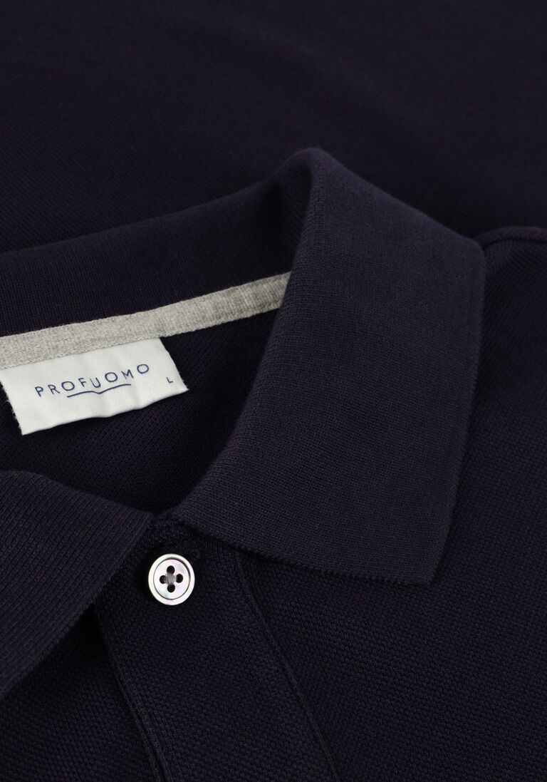 PROFUOMO donkerblauwe profuomo polo polo short sleeve