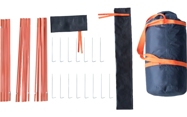Tambu Haika Kuppelzelt für 3 Personen aus recyceltem Polyester 2.000 mm Wassersäule