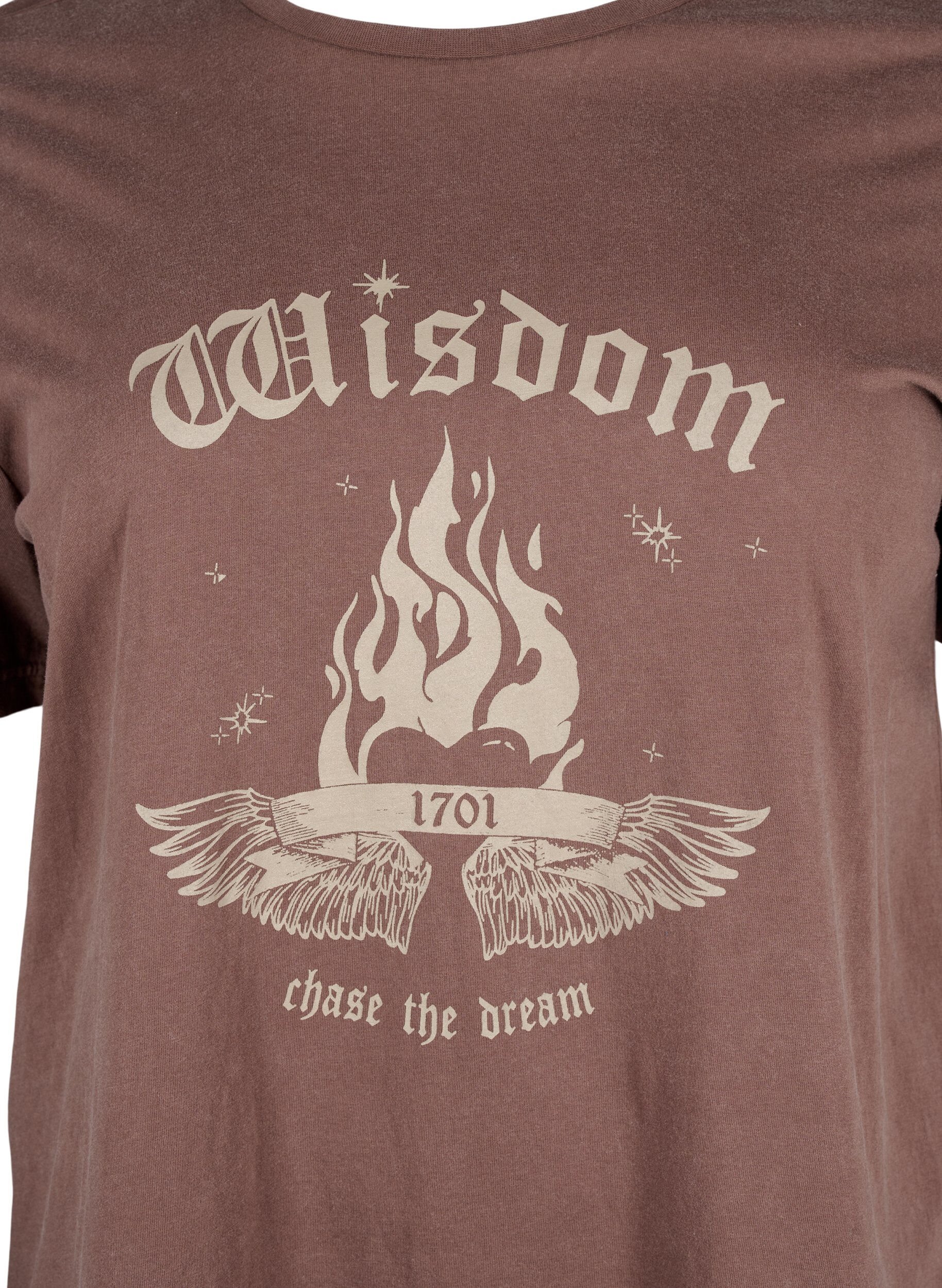 T-shirt i økologisk bomuld med print